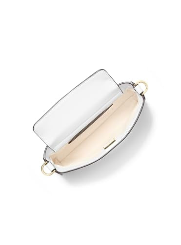 Michael Kors Women's Bryant Small Convertible Crossbody Bag, Gold-Tone Hardware/Optic White