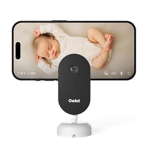 Owlet Dream Sight™ – Smart HD Video Baby Monitor with 2K Camera, Cry, Motion & Sound Alerts, Temp + Humidity Monitoring, Secure WiFi, 2-Way Talk, Compatible with Dream Sock
