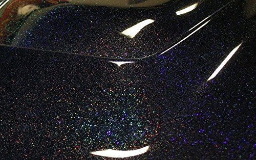 VViViD Gloss Rainbow Black Metallic Sparkle Vinyl Adhesive Wrap (50ft x 5ft)