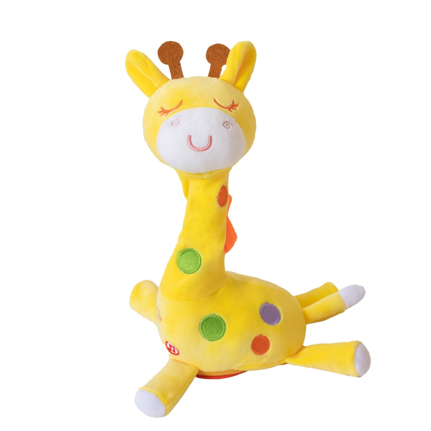 Record Singing Giraffe Stuffed Animals Educational Learning Musical Baby Toys Dancing Talking Giraffe Plush Toys for Toddlers Stuffed Animal Baby Toy Repeating What You Say,Birthday Gifts ,12"(Yellow)