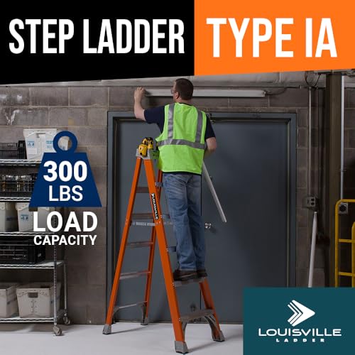 Louisville Ladder FS1508 Ladder, 8-Foot, Orange
