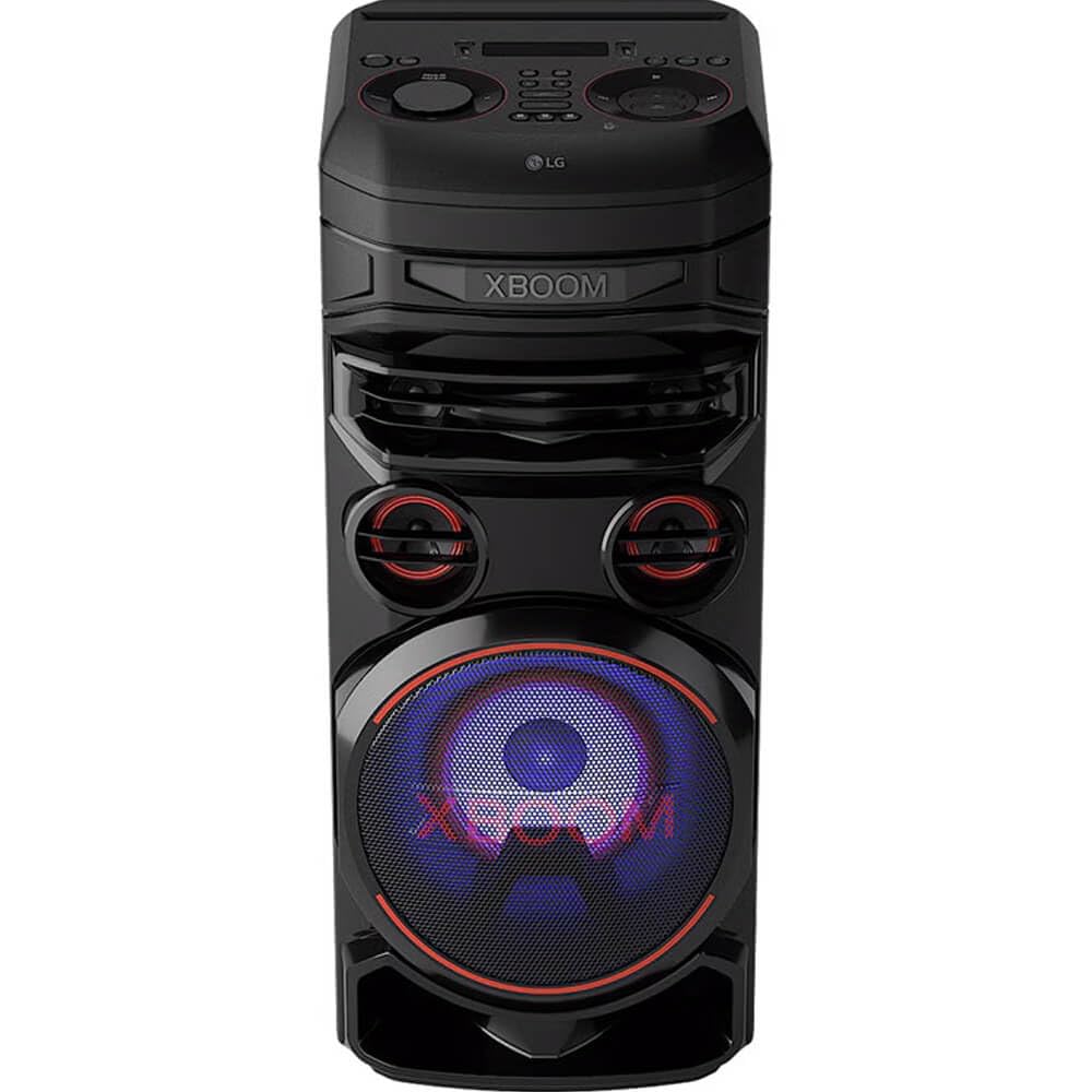 LG RNC7 XBOOM 700W Wireless Party Speaker Powerful 8in Woofer, 3in Mids, 2in Tweeters Bluetooth, Dual Mic Ports, Karaoke, Dolby Audio, Super Bass Boost & More