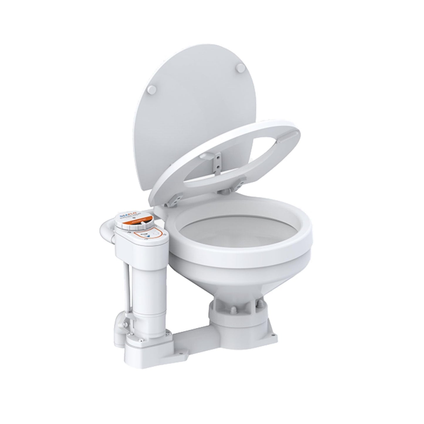 SEAFLO 12V Electric Twist Flush Marine Toilet Boating Head