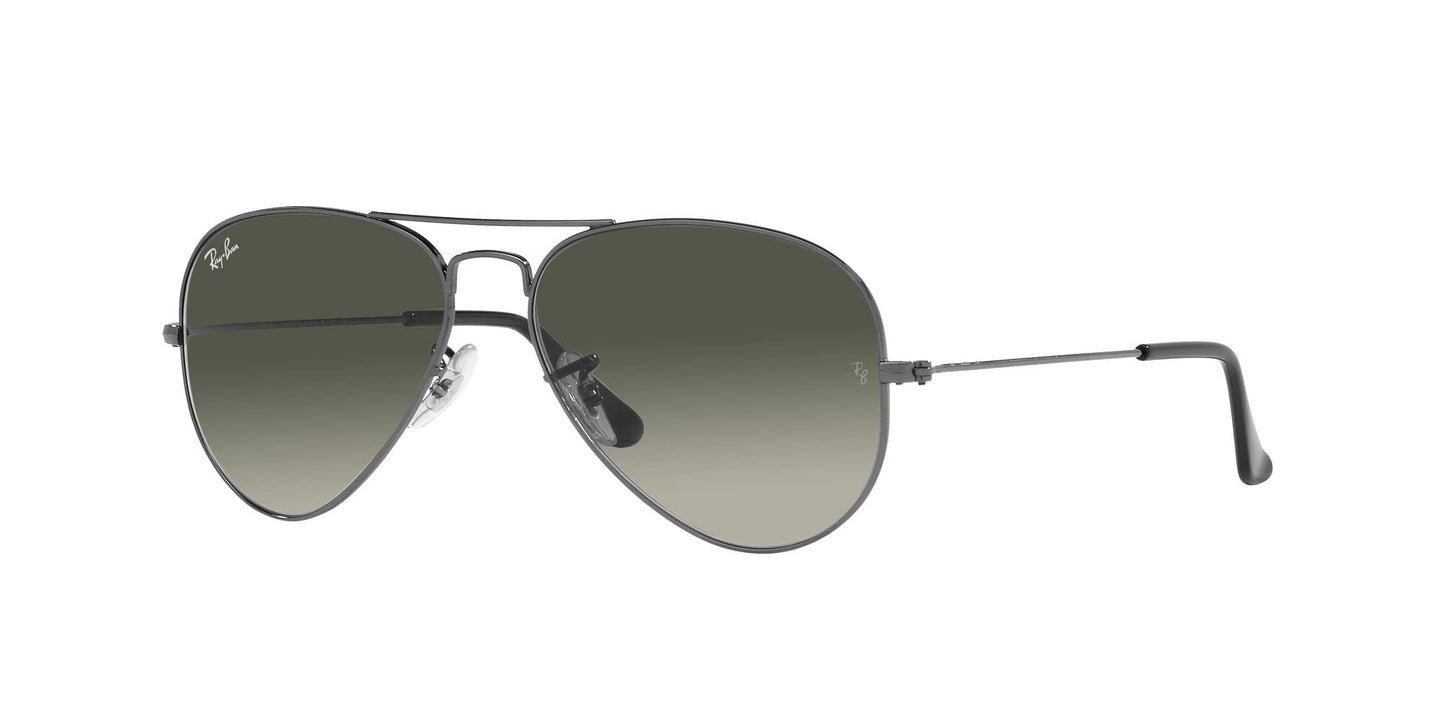 Ray-Ban RB3025 Classic Aviator Sunglasses, Gunmetal/Grey Gradient, 62 mm