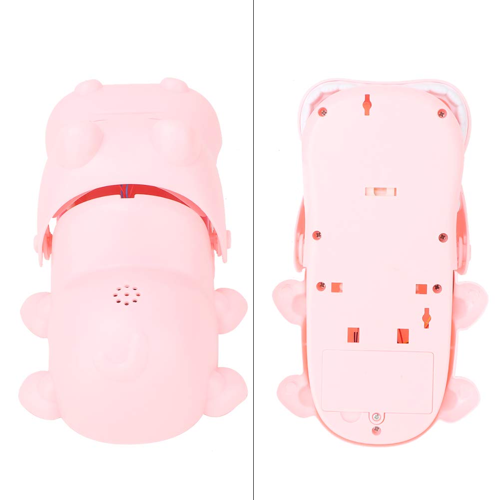 Watris Veiyi Portable Cartoon Hippo Mouth Toy with Teeth, Hippo Dentist Kid Toy for Playing&Training, Hippo Gags Joke Toy, Bite Finger Board Game Kids Toys for Parent-Child Activities