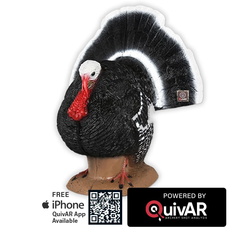 Delta McKenzie Strutter Turkey Archery Target - Lifelike 3D Self-Healing Foam Design, Durable Bow & Crossbow Practice Target for Field Points & Broadheads, Realistic Strutting Turkey for Bowhunting