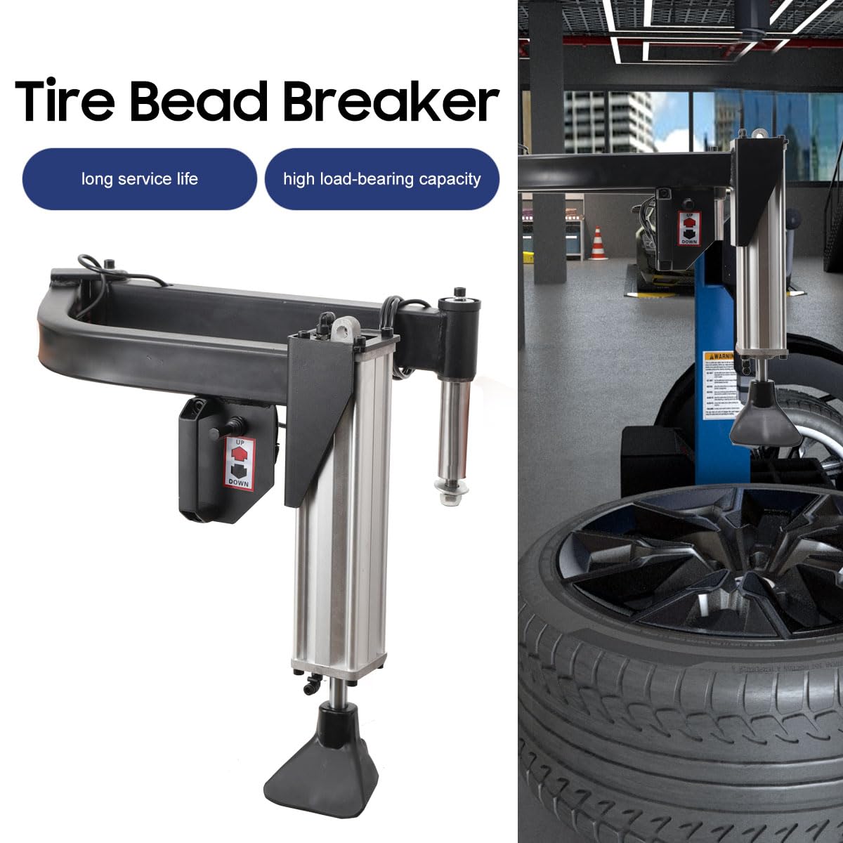 Lfhelper Left Auxiliary Arm Tire Changer Wheel Changer Machine Assist Arm Left Helper Wheel Balancer Wheel Assist Arm for Tire Changing Machines Wheel Repair Assist Elbow Accessories Arm Tire Head