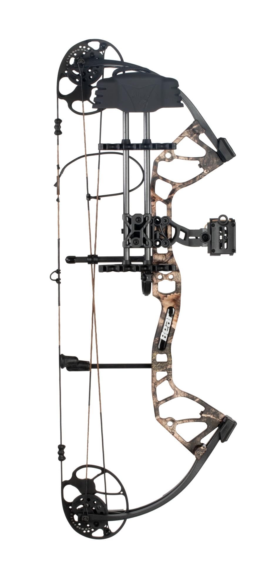 Bear Archery Royale Ready to Hunt Compound Bow Archery Set with Archery Accessories for Adults and Youths, 12”- 27” Draw Length, 5-50 Lbs Draw Weight, Up to 290 FPS