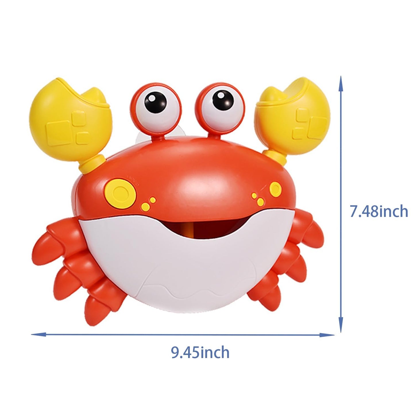 Crab Bubble Bath Maker for The Bathtub, Automatic Bath Toy Blows Bubbles & Plays Children’s Songs, Bathtub Toys As Birthday Gift for Boys Girls (Blue)
