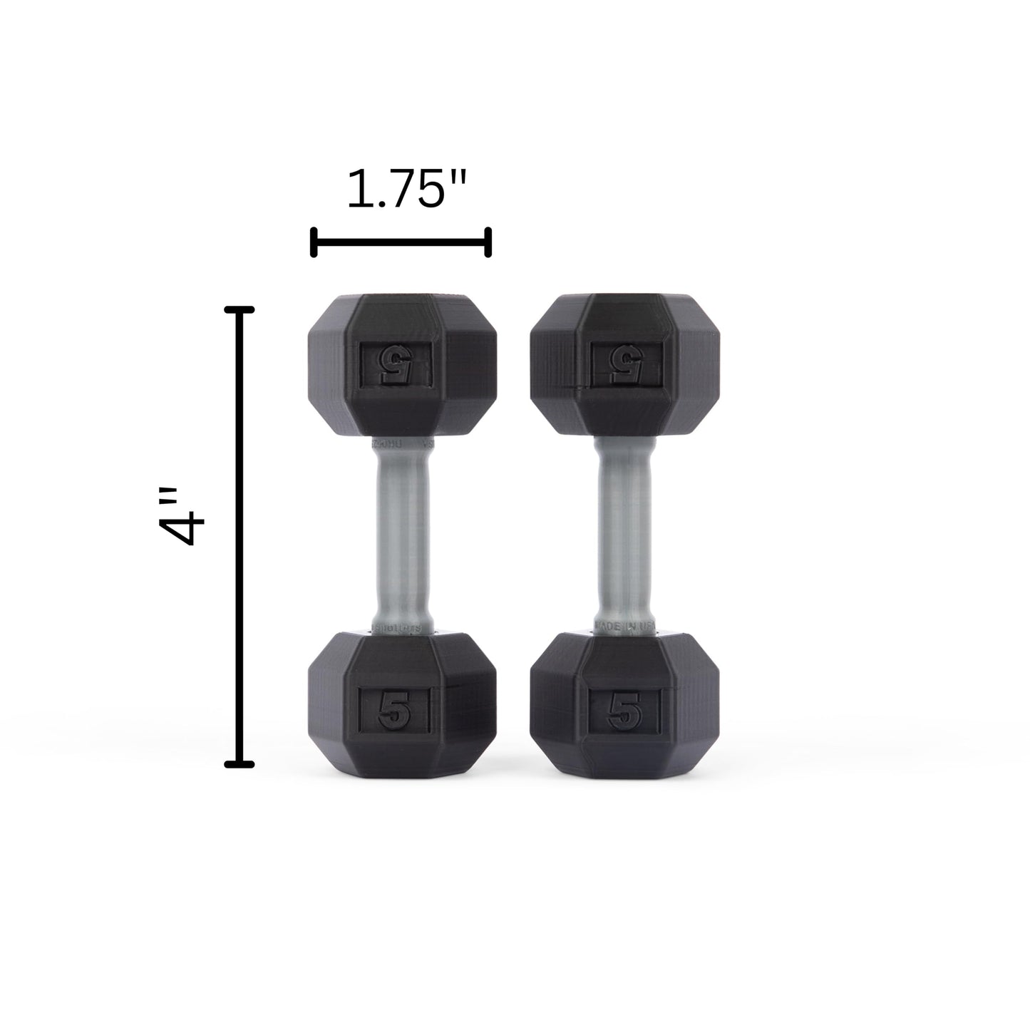 Little Spotters Dumbbell Rattles Set, 2 Pieces, Realistic Looking, Lightweight and Great Sensory Play Toy for Baby Showers and Fitness Loving Parents, 3+ Months, Black, PLA Plastic
