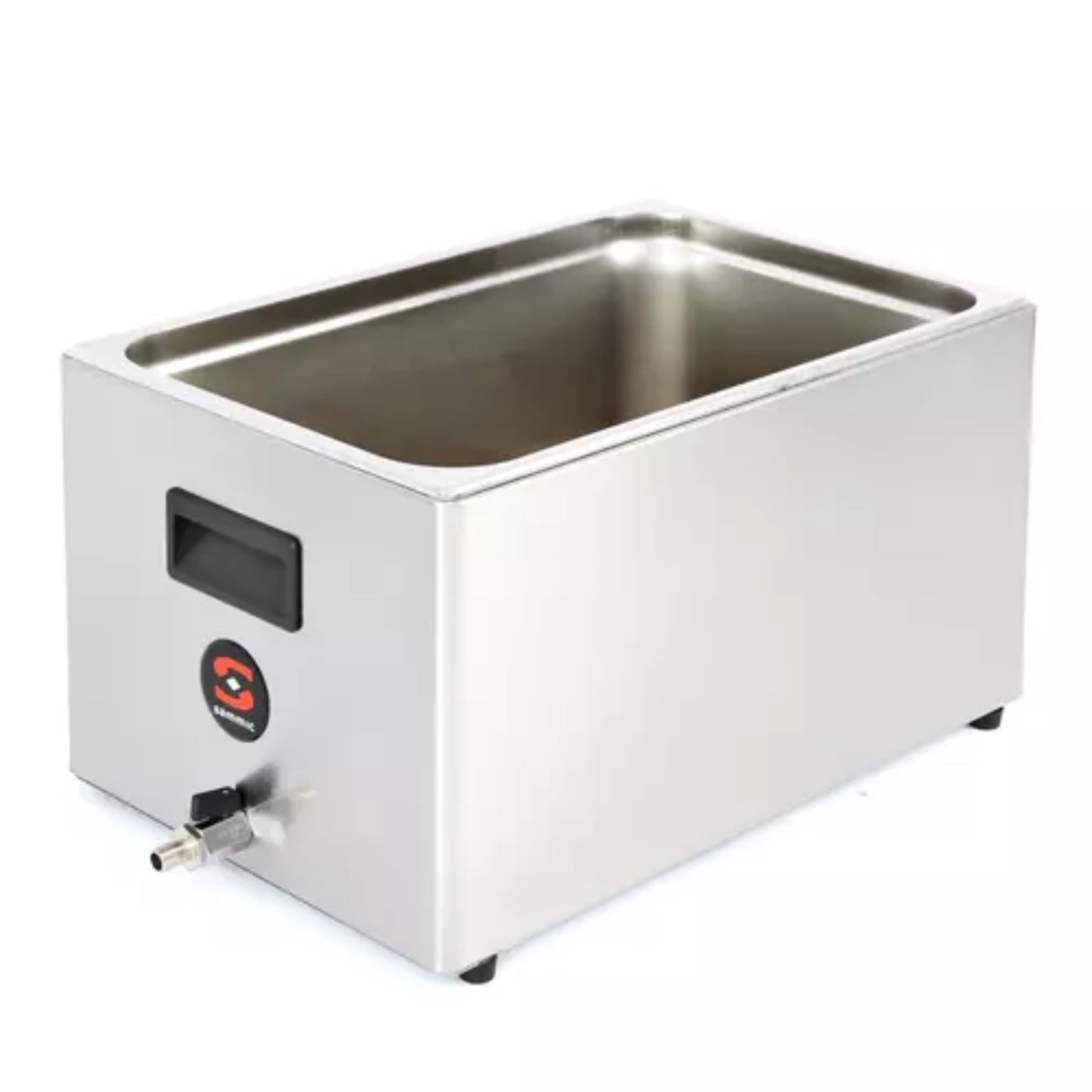 Sammic 1180065 Sous Vide Cooker Tank, Stainless Steel, 56-Liter/14.8-Gal Capacity, 2/1 GN, Insulated with Drain Tap, Compatible with SmartVide7 and SmartVide9 Immersion Circulators