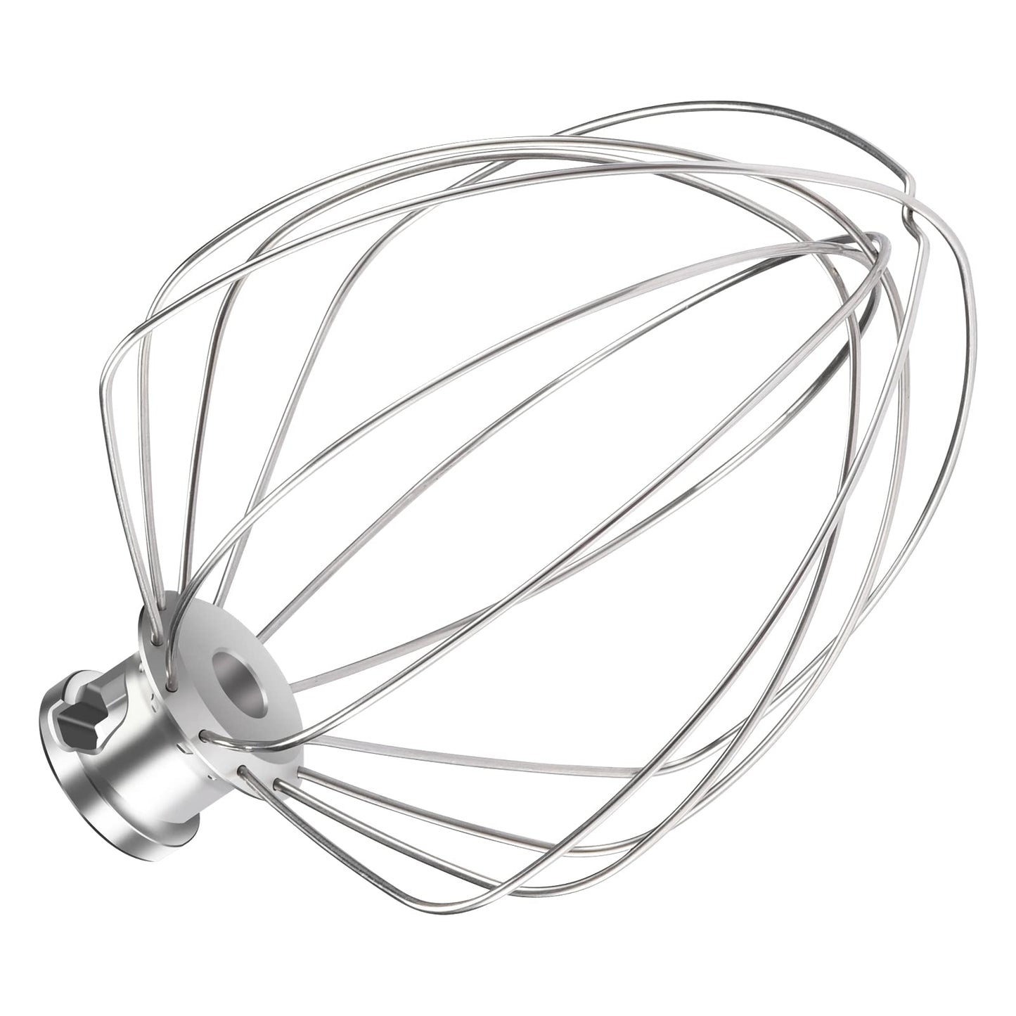 KN256WW Dishwasher Safe Whisk Attachment Stainless Steel 6 Wire Whip Fits KitchenAid 6 Quart Bowl Lift Stand Mixer for Egg Heavy Cream Beater, Cakes Mayonnaise