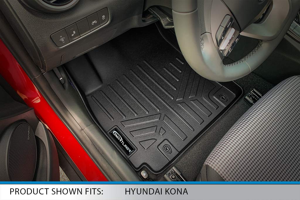 SMARTLINER Custom Fit Floor Mats 2 Rows and Cargo Liner Set Compatible with 2018-2023 Hyundai Kona