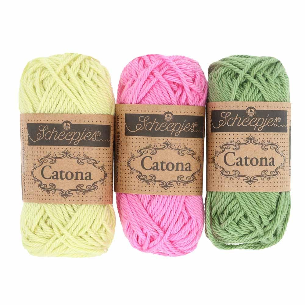 Scheepjes Catona Color Pack, 109 Mini Skeins (10 g Each) Mercerized Cotton Assortment