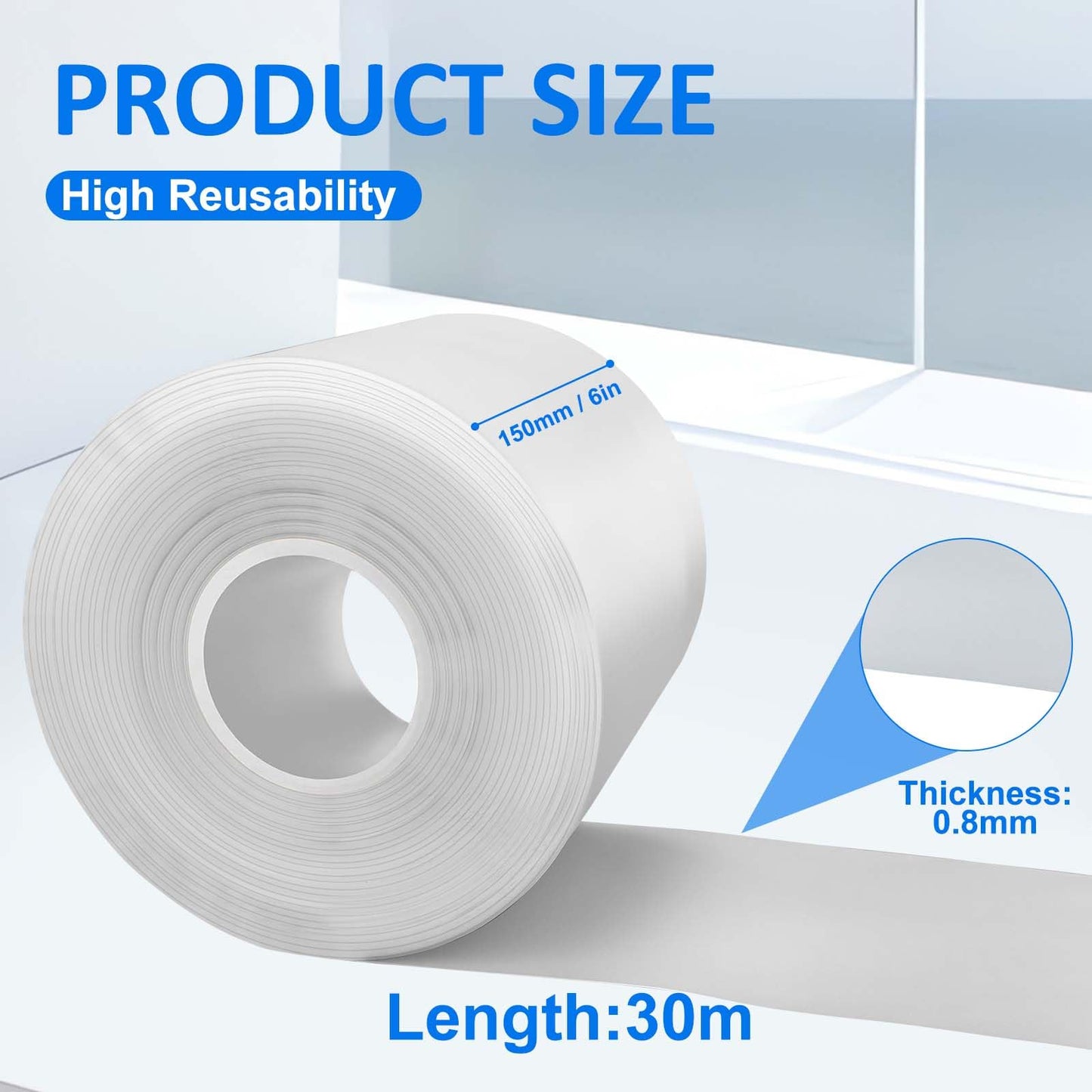 Press Brake Urethane Die Protection Film for Mark-Free Bending Solution, Durable Protective Coating for Defense Against Scratches, and Rust from Metal-on-Metal Contact (6" X .030" X 100')