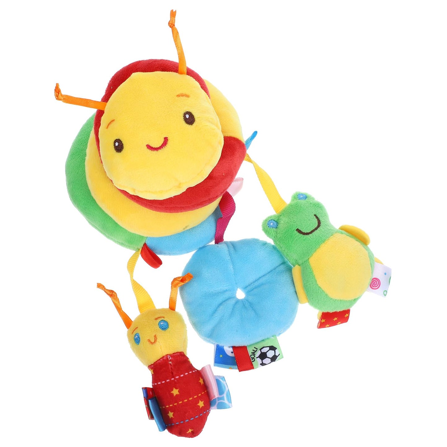 Abaodam Car Seat and Stroller, Spiral Carseat Toy with Hanging Rattles and Bell, Infant Activity Center for Crib Mobile, Boys Travel Accessories