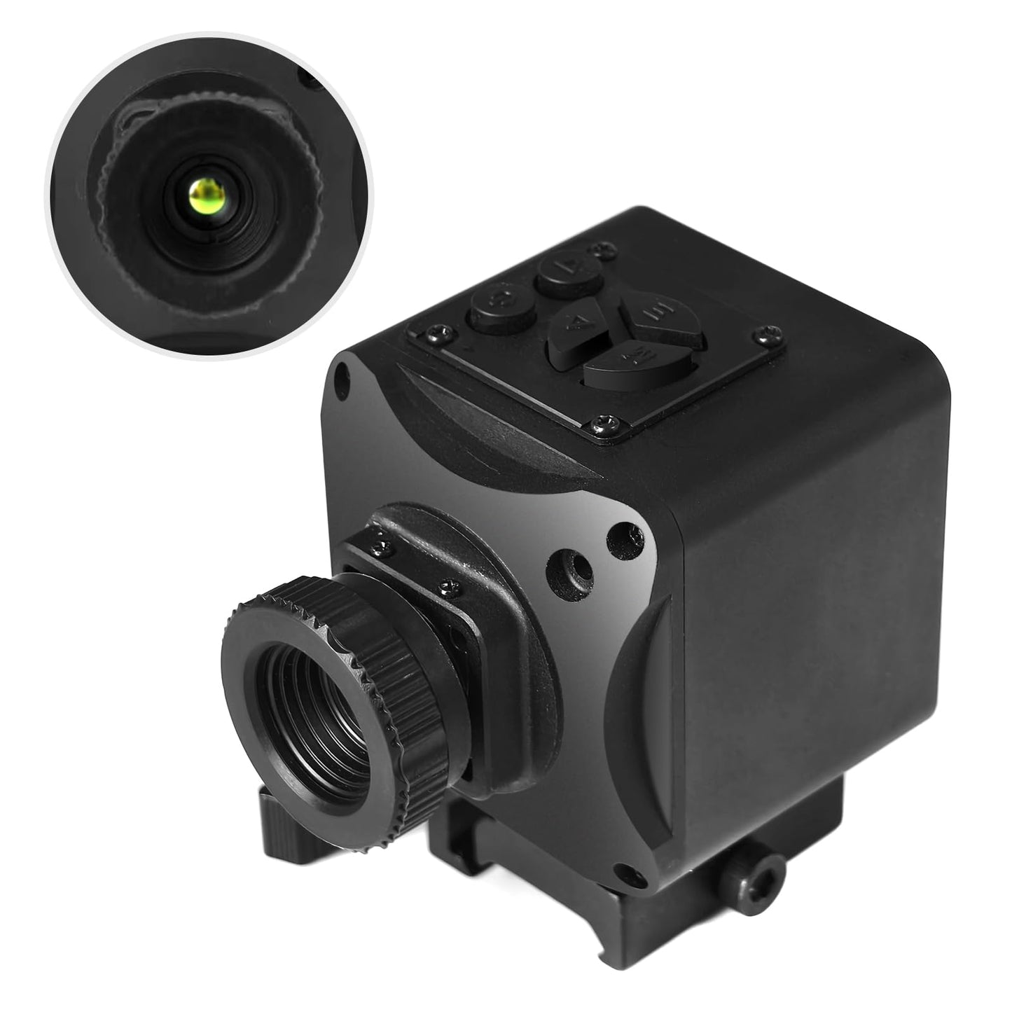 Thermal Imaging Night Vision Scope for Hunting – 320×240 Resolution Infrared Thermal Scope with Crosshair & Red Laser Aiming, Waterproof, 3X Zoom, Long Battery Life, Fits 21mm Rail
