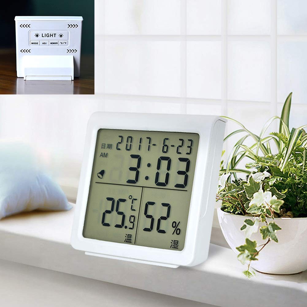 Hygrothermograph Thermometer Digital Multifunctional Gauge,High-Precision Digital Wet and Dry Temperature and Humidity Meter