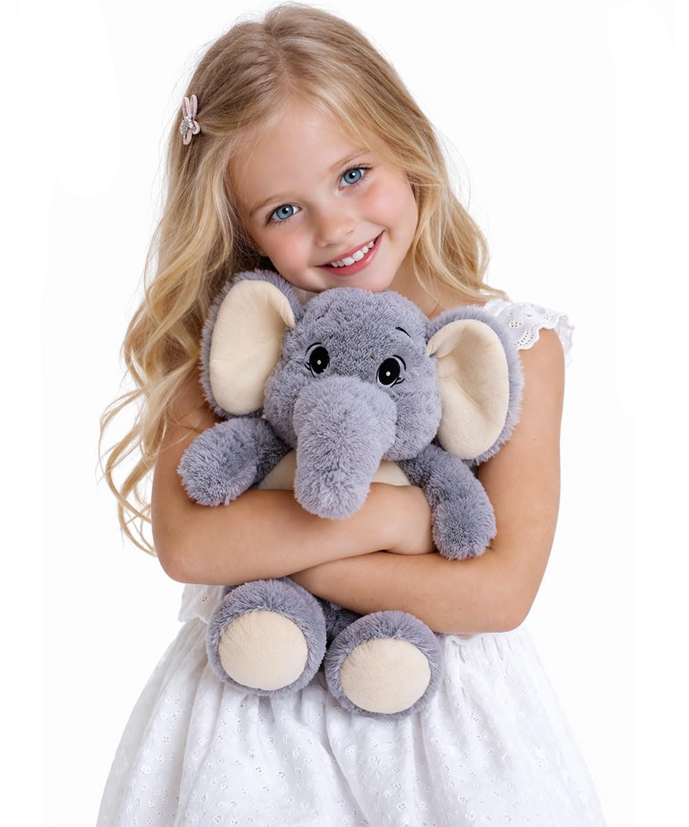 GailiMaiYa Elephant Stuffed Animal Big 15'', Soft Huggable Elephant Plush Toy, Perfect for Kids & Adults, Gift for Birthday, Mother's Day, Christmas