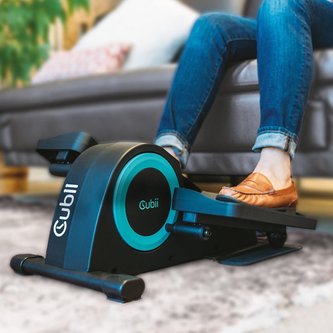 Cubii JR1, Under Desk Elliptical, Bike Pedal Exerciser, Seated Elliptical, Work from Home Fitness, Mini Elliptical Machines for Home Use, Exerciser for Seniors, Desk Exercise, Aqua…