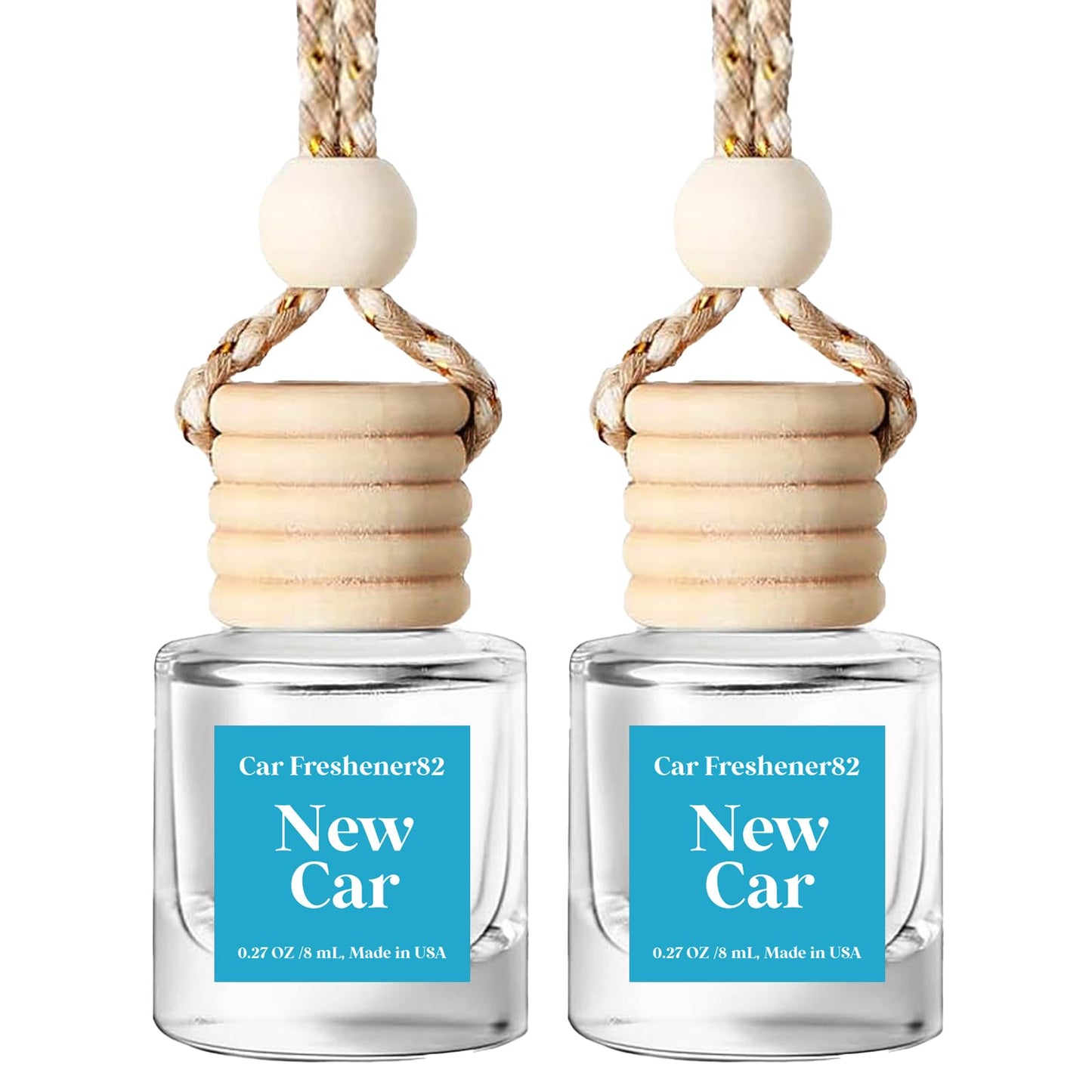Car Air Freshener Hanging 2 Pack Vanilla Cream Essential Oil Diffuser for Cars, 45+ days Long-Lasting Fragrance, Air Freshener Diffuser oil For Car,Car Air Freshener For Women Gift, Made in USA