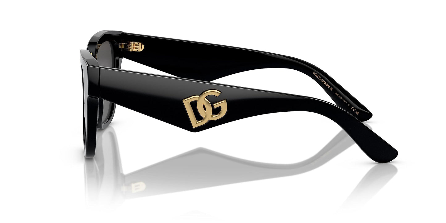Dolce & Gabbana DG4437-501/87 Sunglasses BLACK w/DARK GREY 51mm