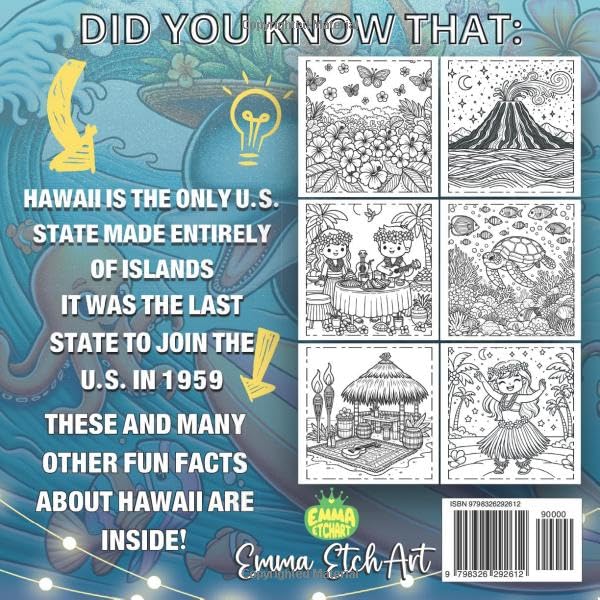 The Ultimate Hawaii Coloring Book: An Educational and Fun Coloring Book for Kids and Teens with Fascinating Facts About Hawaii's Culture, Nature, and Wildlife