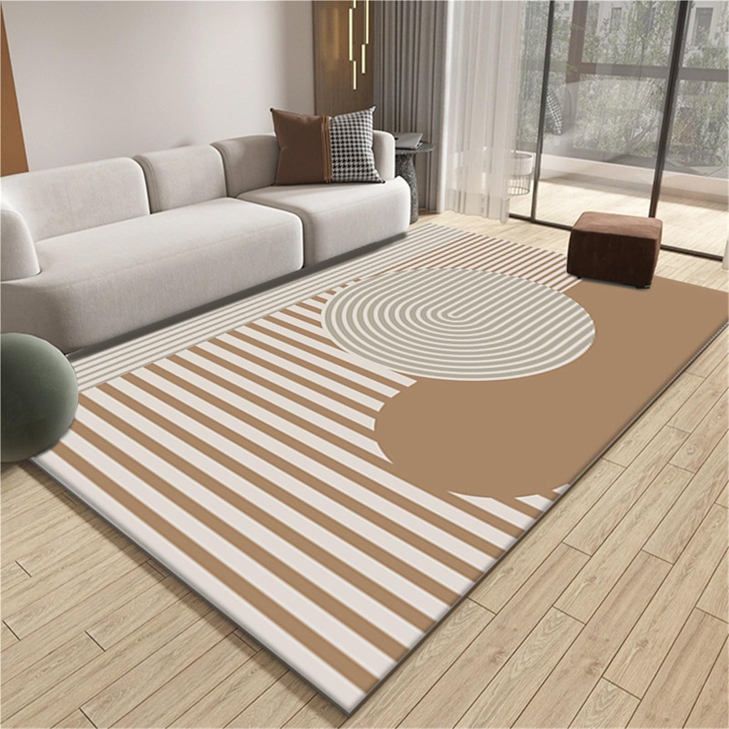 Minimalist Style Carpet, Household Carpet Whole, Easy to take Care of The Sofa Blanket, Suitable for Bedroom Living Room Office and Other Places(Minimalist-02,160X230cm)