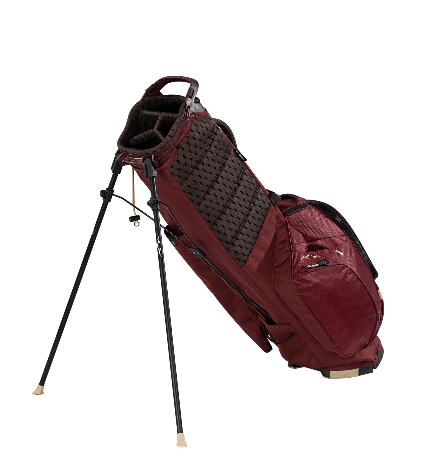 Sun Mountain Men's Eclipse 2.5 LS Lightweight Stand Golf Bag 4-Way Top - 8 Pockets, X Fit Dual Strap System, Push & Electric Cart Compatible Compression Base, 2025 Model - Cardinal