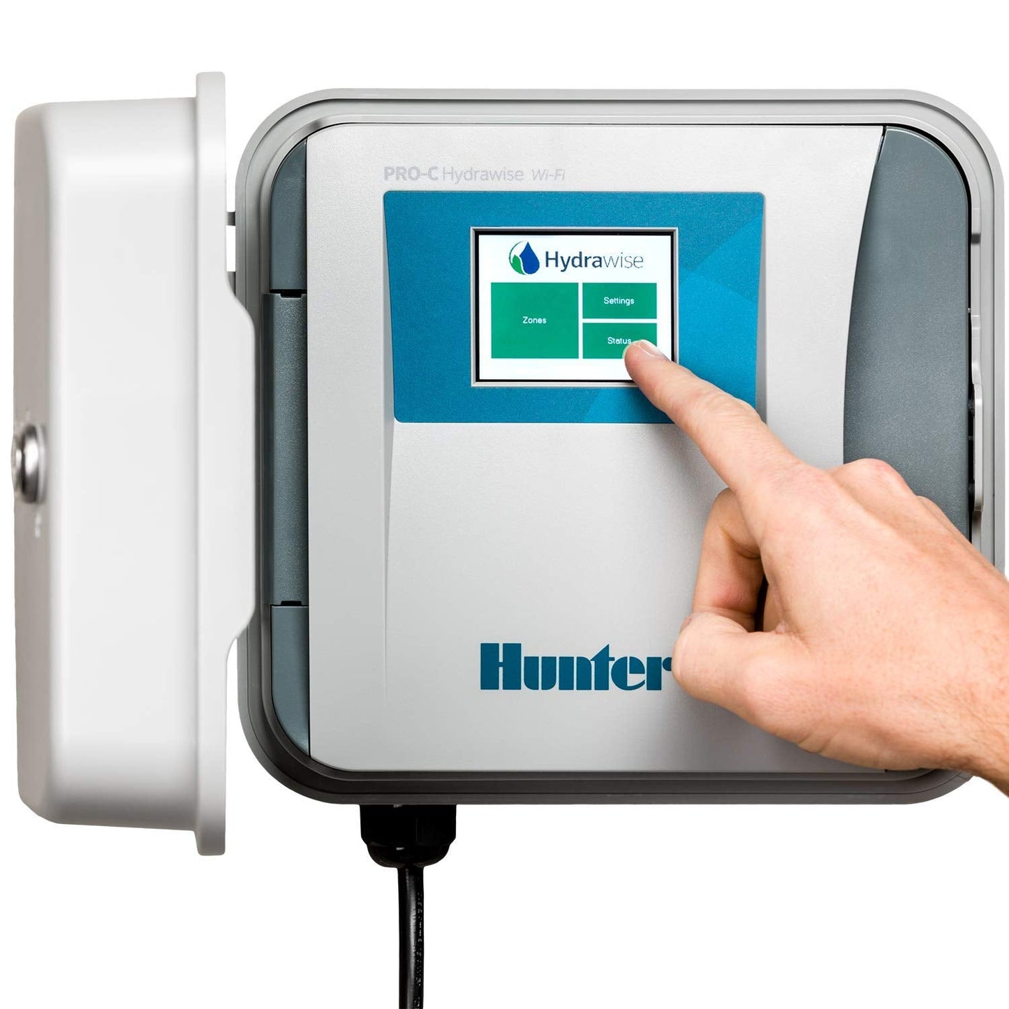 Hunter Hydrawise HPC400 Smart WiFi Irrigation Controller for Lawns and Gardens, 4 Zone, Expandable to 16 Zones, Weather Based, App Controlled Sprinkler System