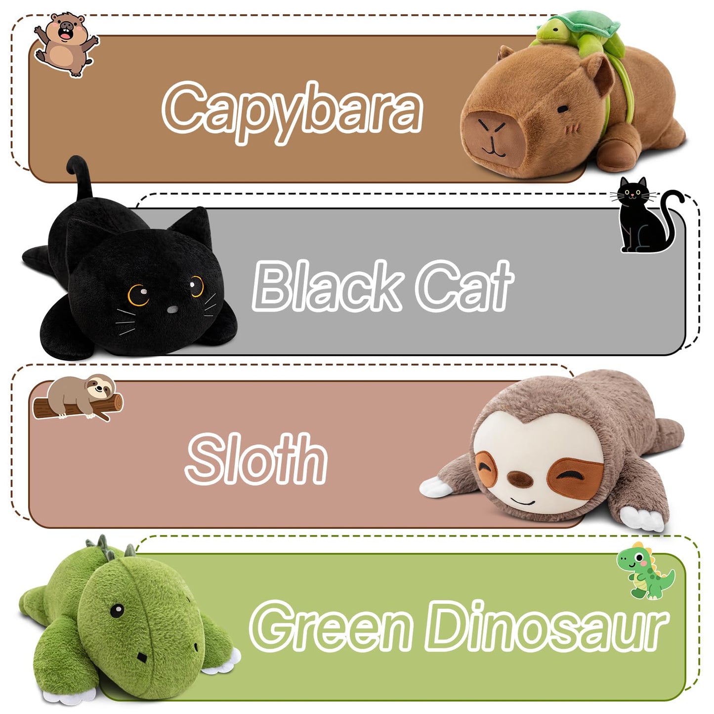 SQEQE Weighted Stuffed Animals Dinosaur Plush, Weighted Stuffed Animals Dino Plushies for Cozy Comfort, Soft T-Rex Pillow Toy for Kids Adults, Valentines & Birthday Gifts 9.8 Inch, 0.8 Lb