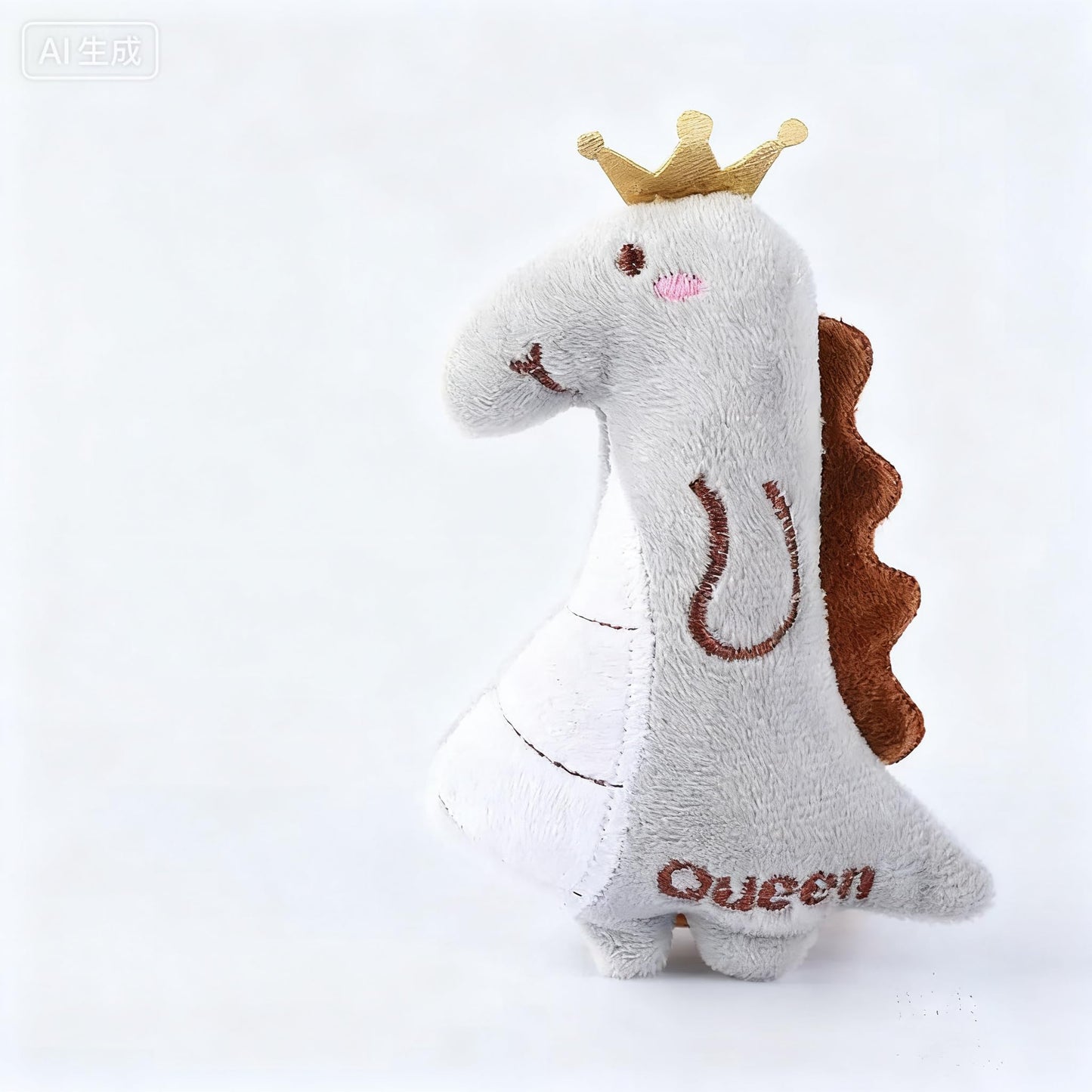Cat Toy Interactive Toy Plush Kittens Kitty Dinosaur Shaped Toy, White Cat Chew Catnip Toy Indoor Dinosaur Toys for Cats (4.7 inch - 1pcs - GREY001