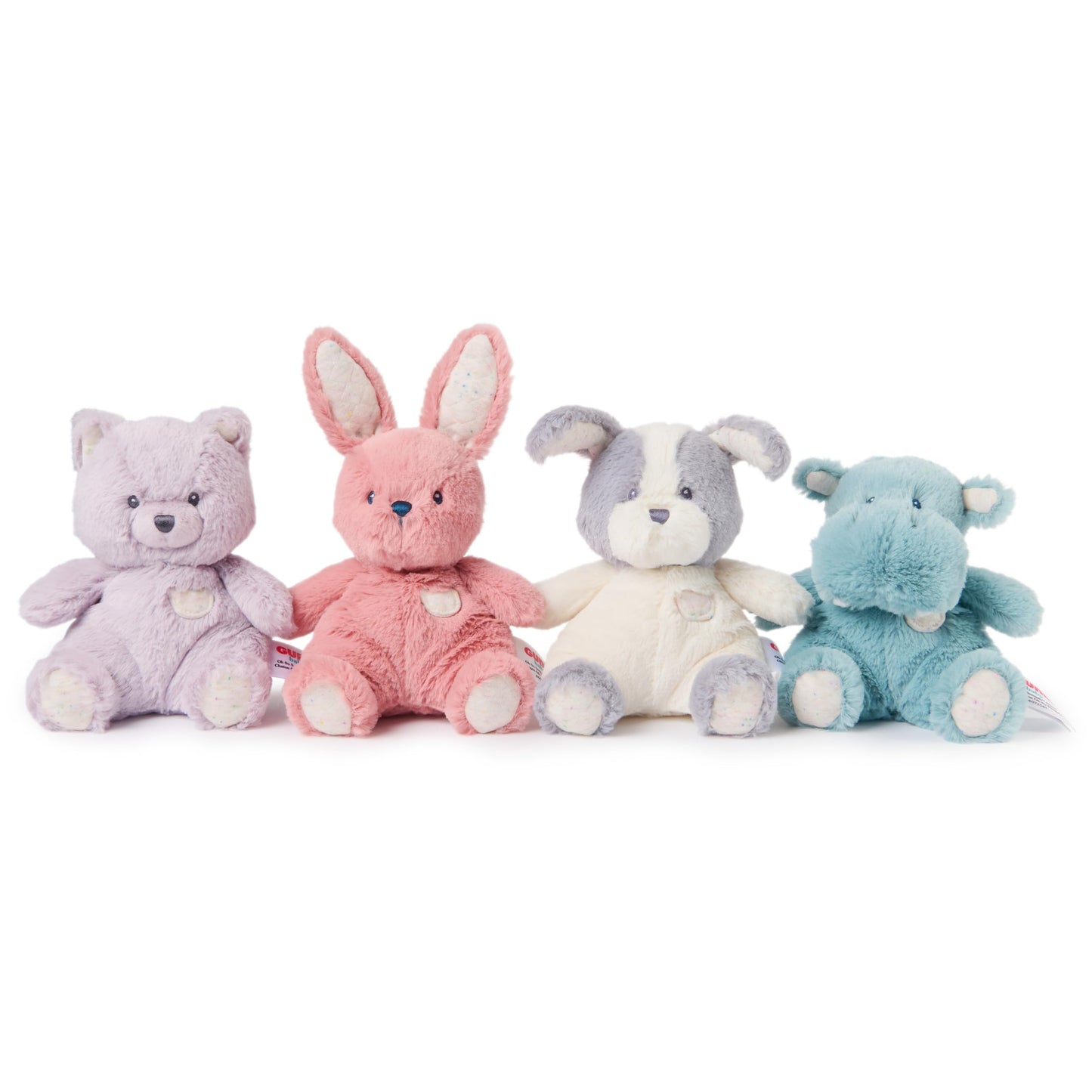 GUND Baby Oh So Snuggly Littles Hippo, Small Stuffed Animals, Hippo Stuffed Animal, Plush Toys for Infants and Toddlers, Teal, 7”