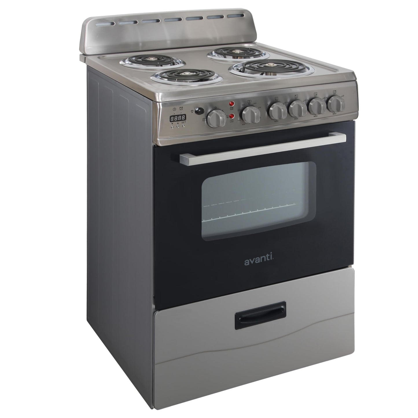 Avanti 24" Electric Range Oven with Framed Glass Door, in Stainless Steel (ERU240P3S)