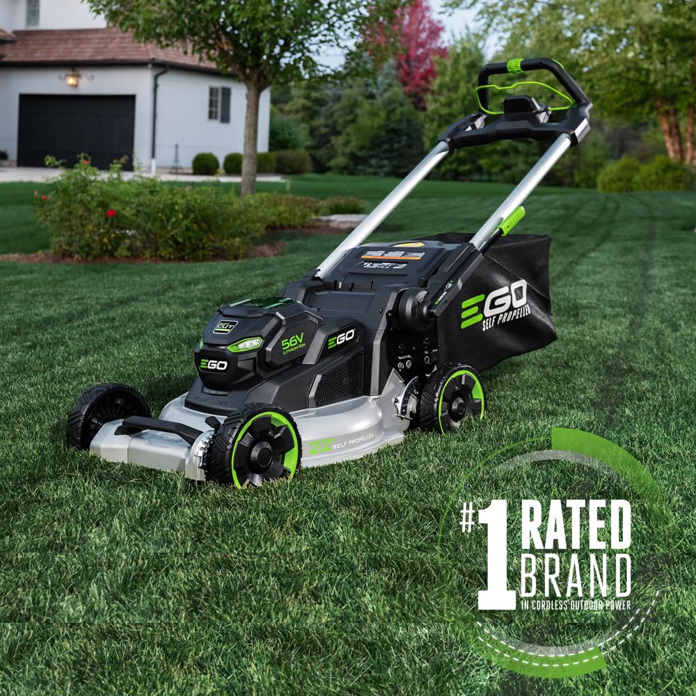 EGO Power+ Electric Lawn Mower, Self-Propelled Cordless with 22" Aluminum Deck, Select Cut and Touch Drive, Battery and Charger Not Included - LM2200SP