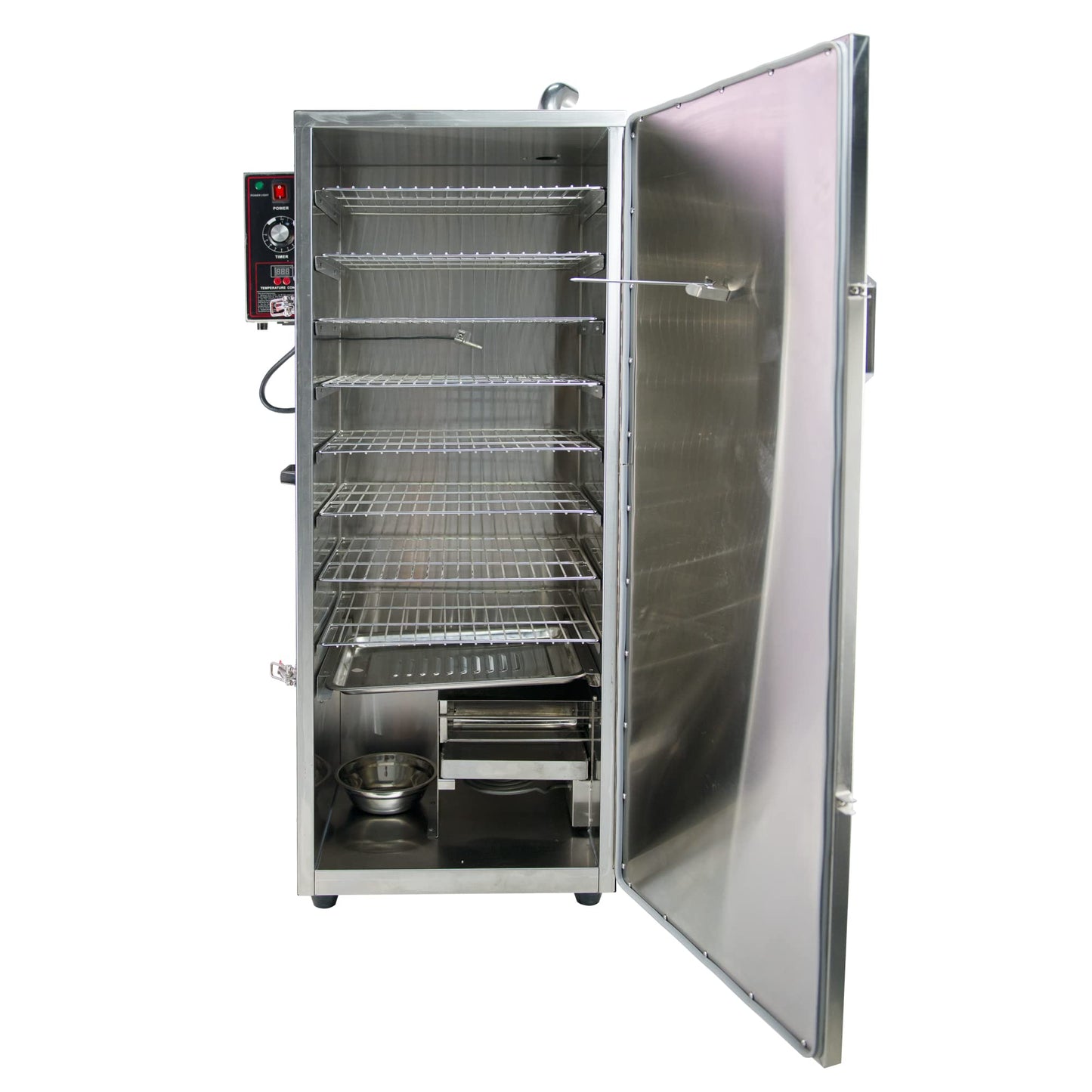 HAKKA Commercial Electric Smoker, Vertical Smoke Oven 8 Racks for BBQ Grill Outdoor Indoor Home Cooking Pastrami, Sausage, Bacon, Smoked Chicken, Smoked Pork (DSH-S50B)