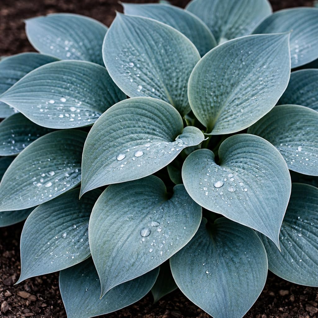 Hosta of the Year & Hard to Find - 3 Pack of the Unique Blue Hosta Bare Root Plants - Produces Tall, Sturdy Stems Adorned w/Stunning Powder Blue-Green Color Lavender Flowers