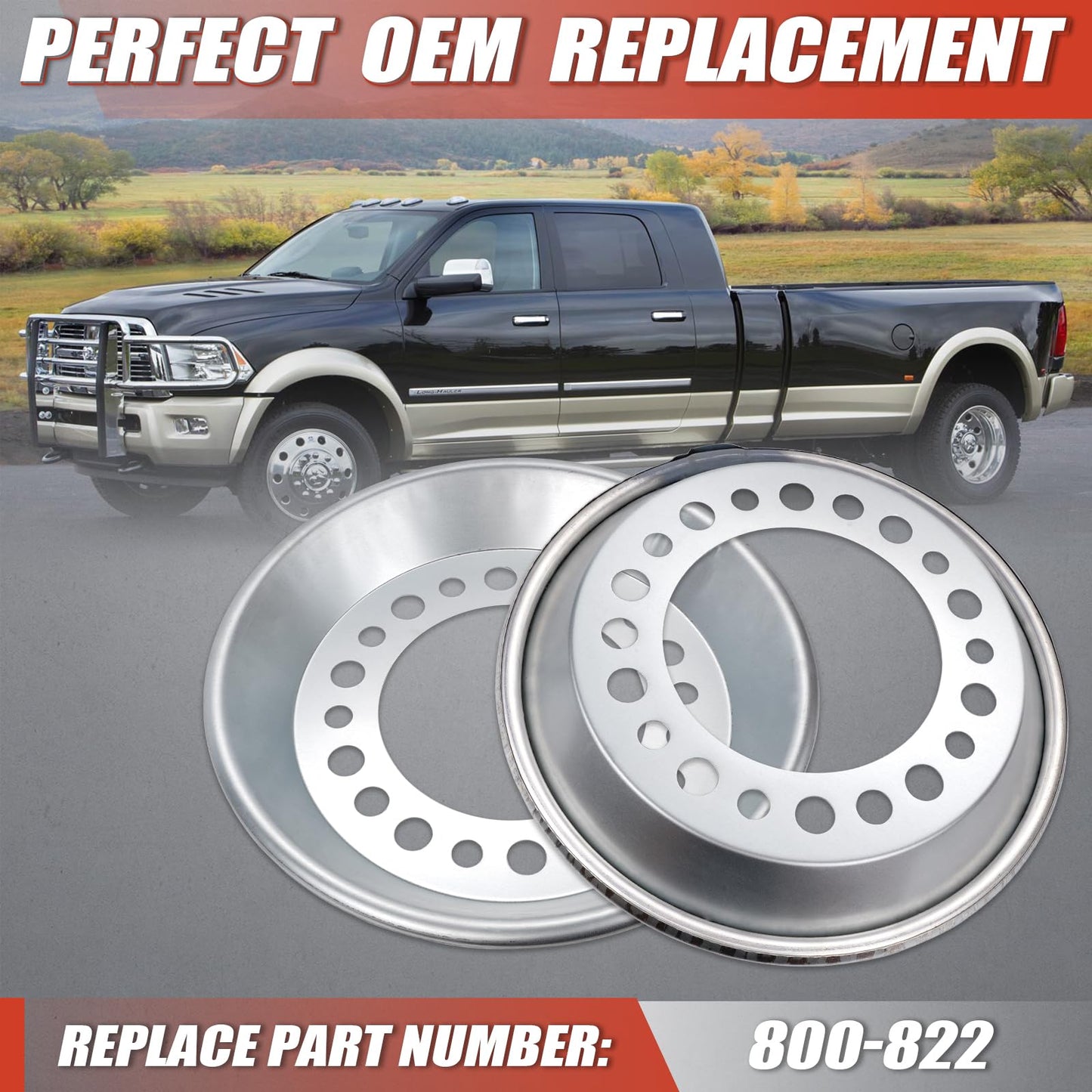 CCNLHZM 800-822 Wheel Balancers Compatible with Heavy Duty Trucks 22.5-24.5-inch Steer Wheel Automatic Balancers Fitting 2PCS (800-822)