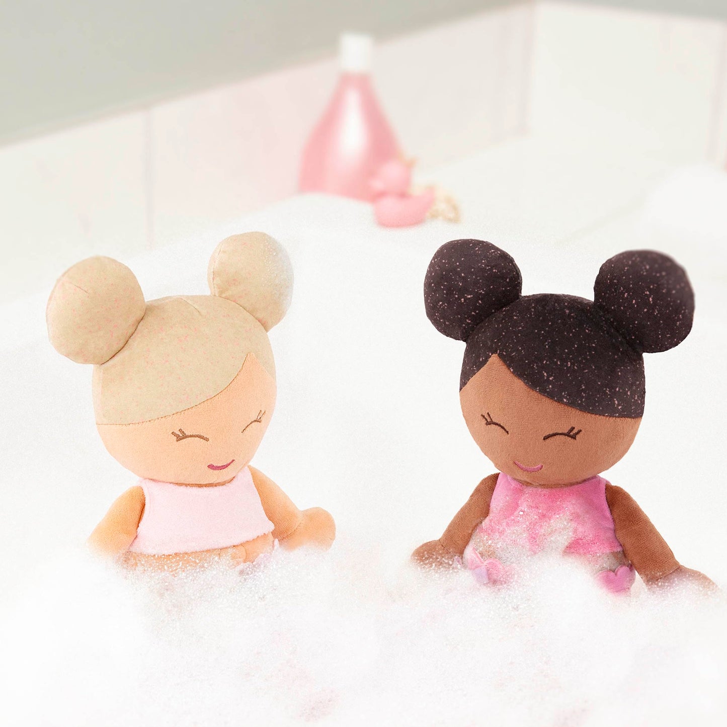 LullaBaby – 14-Inch Bath Doll – Fair Skintone & Blonde Hair Baby Girl Doll with Accessories – Soft Plush Body – Real Water Play – Toddler Toy – Ages 2+