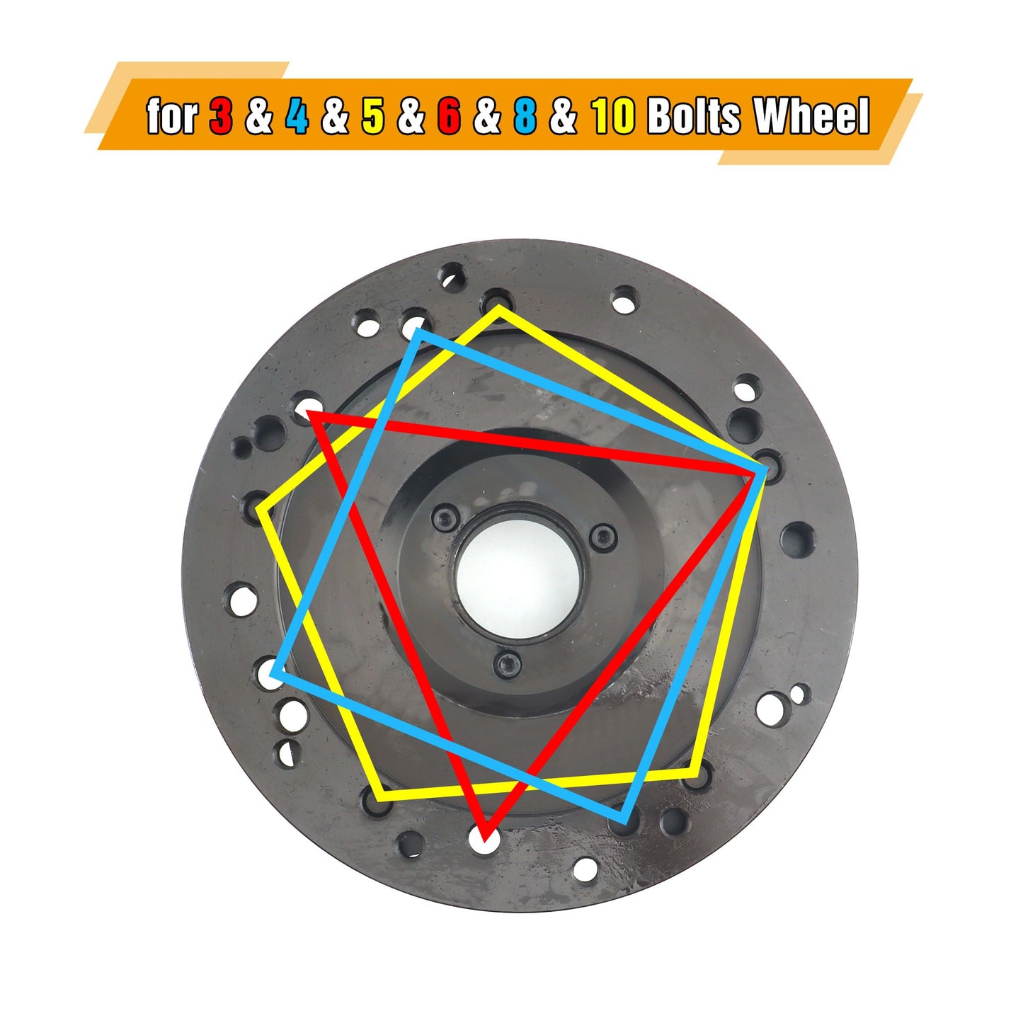 Nienloop Universal Wheel Balancer Adaptor Fixture Plate, Tire Balancing Machine Clamp, for 36/38/40mm Shaft