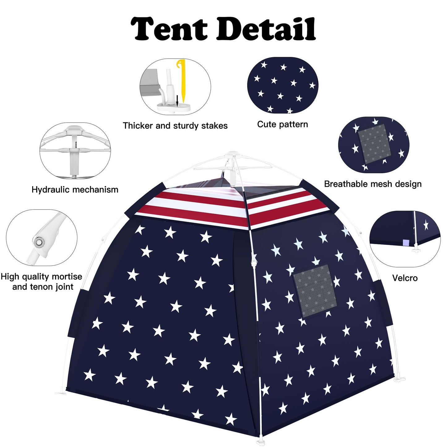 Outdoor Multi-Purpose Play House for Toddlers-Easy to Set up and Pop up Play Tent with Tunnel and Playhouse Kids Indoor Outdoor, Outdoor/Indoor Kid's Pop Up Play House, Gift for Toddlers(Star)