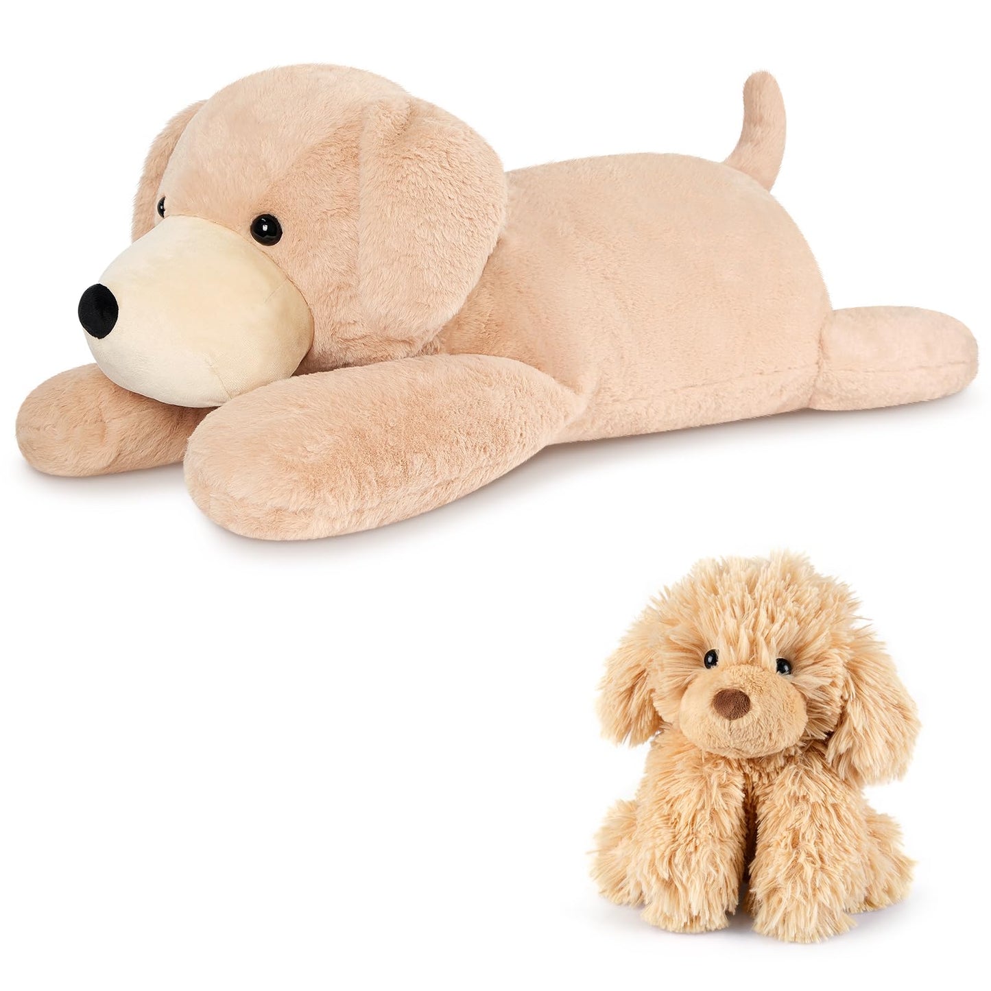SuzziPals Warmable Golden Retriever Plush Toy, Microwavable Stuffed Animal Heating Pads for Period & Stress Relief, Lavender Dog Stuffed Animal for Anxiety, Bedtime, Puppy Plushie Gifts for Kid Women