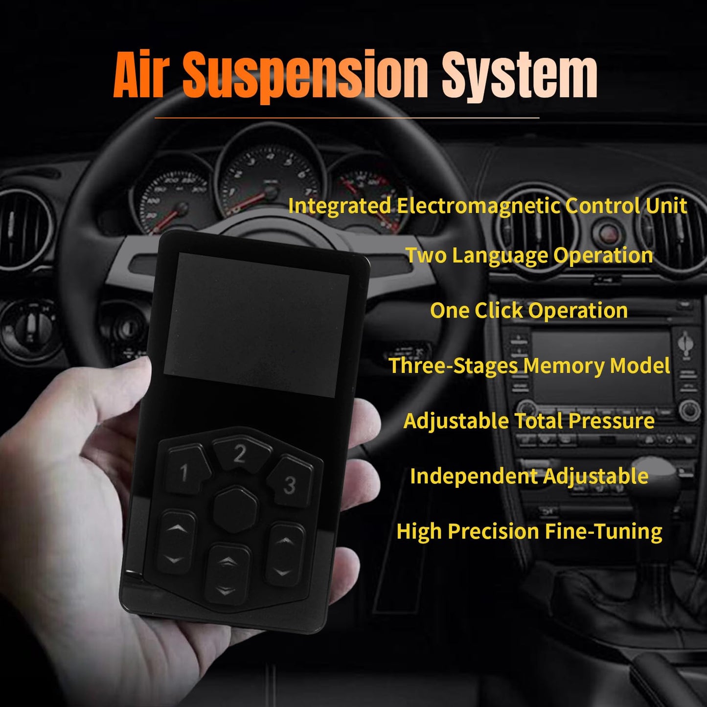 Air Management Top Grade 4-Valve Air Suspension System kit, Electronic Controll System/wireless remote control/pneumatic/airlift 3-Stages Memory 