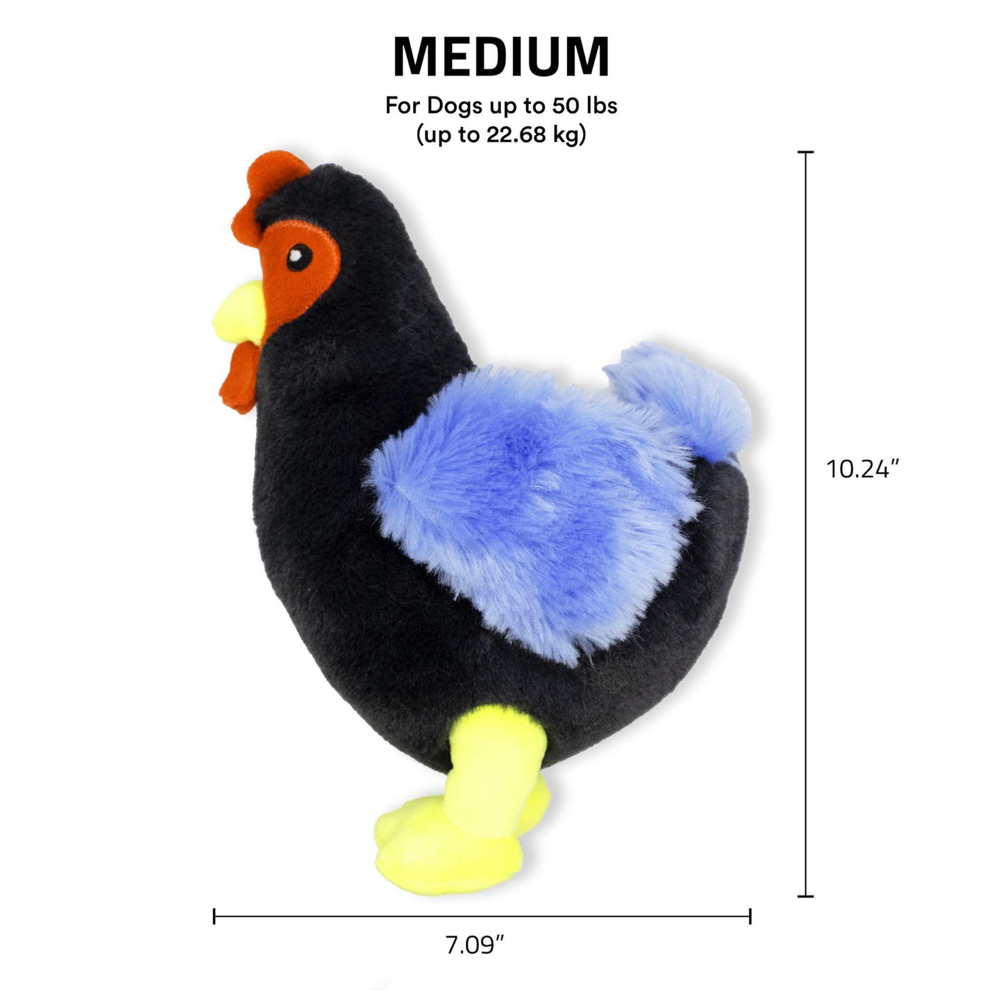 Playology Dog Toys | Plush Toy Hen Stuffed Animal for Dogs | Medium Chicken Scented Toy - Easy to Clean and Made from Non Toxic Materials