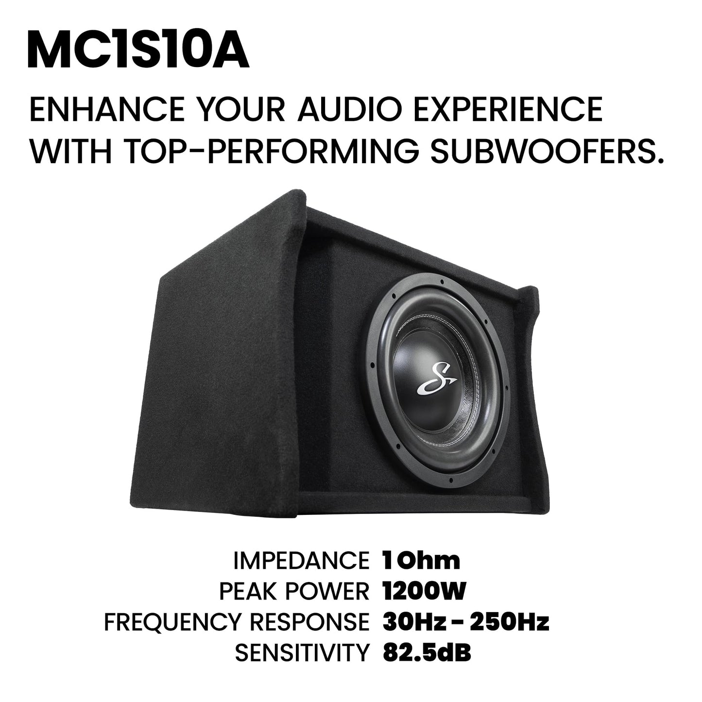 STINGER Audio Party Pack - Single 10" 700W RMS/1200W Max Loaded Ported Vented Subwoofer Enclosure Box Bass Package with Monoblock Amplifier & Amp Wiring Kit | Car Audio Bass Bundle