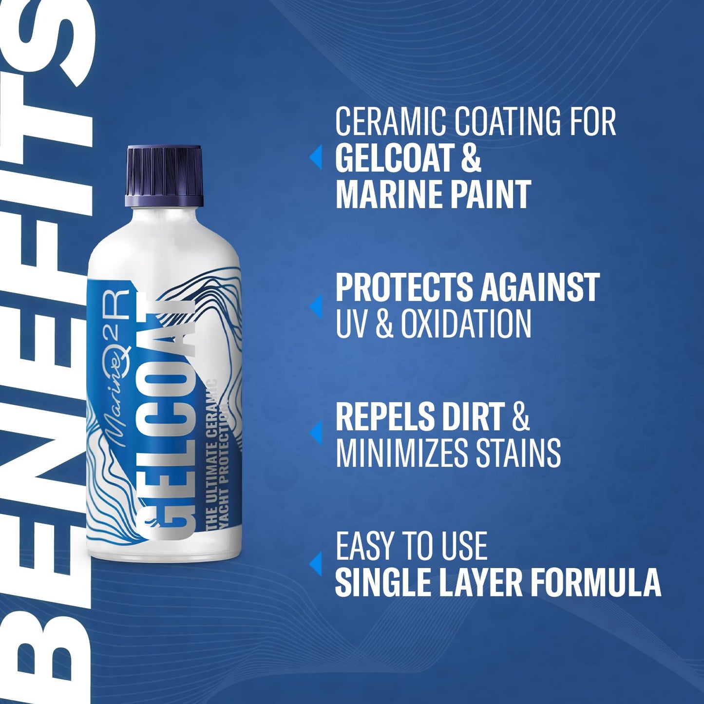 Gyeon Marine Gelcoat Ceramic Coating – Ultra Gloss – sio2 Hard – Deep Shine - Single Layer – Water Spot Resistant - Extreme Durability 100ml - Ceramic Coating for Boats, Yachts & Watercrafts