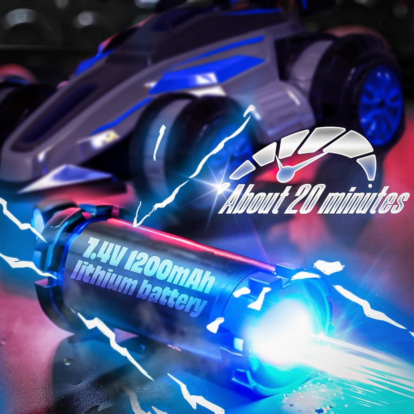 WJWMIRC 1:14 Drift Remote Control Car 2.4GHz 4WD RC Cars Rotating 360 Degrees Vehicle Toys with Lights Music, Upright Walking Four-Wheeled Rollover Stunt Car Gifts for Boys Girls 6-12 Year(Red)