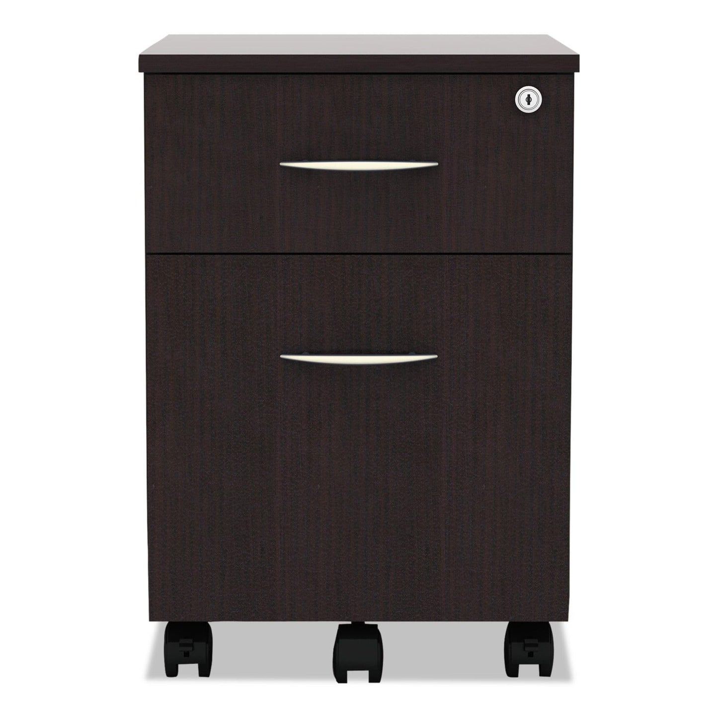 Alera ALE Valencia Series Mobile B/F Pedestal, 15 7/8w x 19 1/8d x 22 7/8h, Espresso