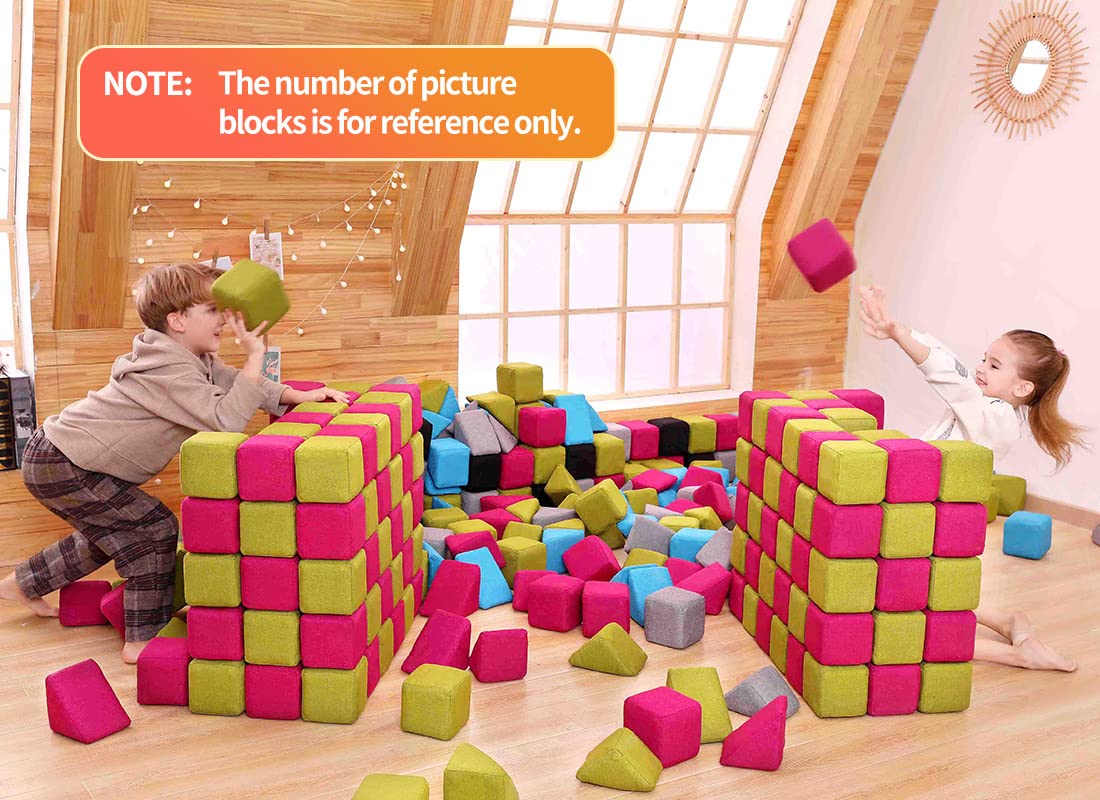 nets Tribe Magnetic Soft Building Blocks for Kids, Magnetic Blocks, Big Blocks, Educational Toys, Incredibly Fun Building Block for Children (Blue+Gray)
