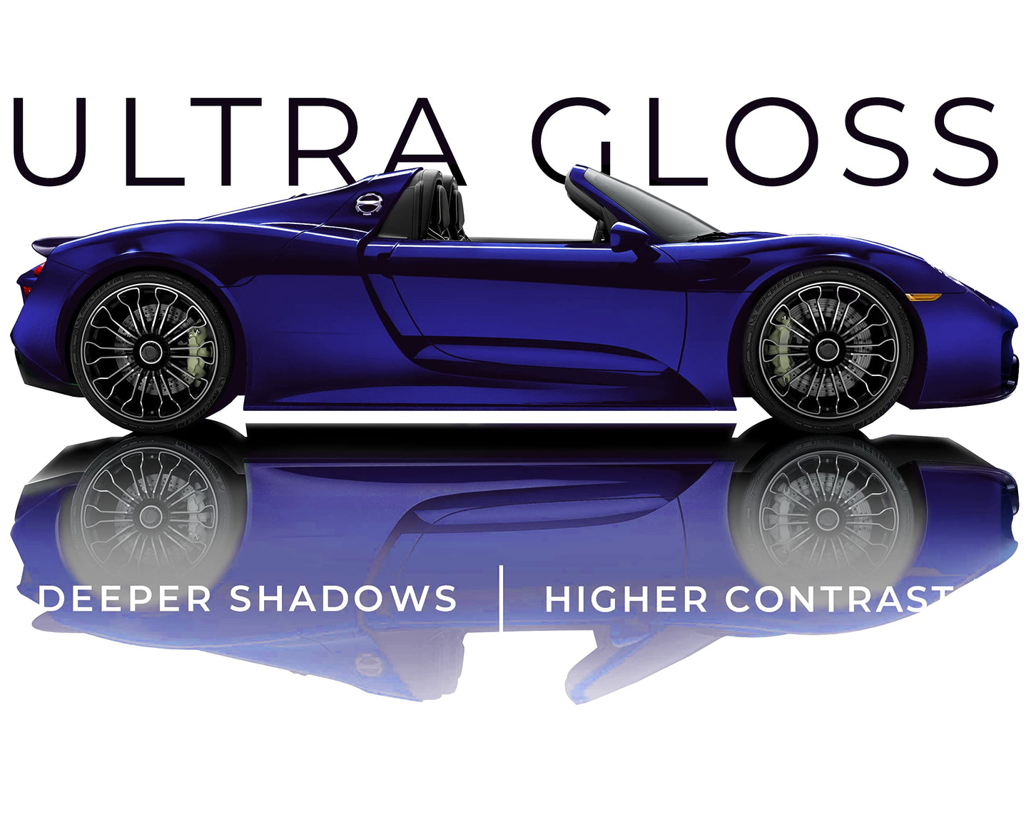 VViViD+ Ultra Gloss Neptune Pearl Blue 25ft x 5ft Vinyl Car Wrap Premium Paint Replacement Film Roll with Nano Air Release, Stretchable Cap Liner, Self Adhesive, Indoor Outdoor